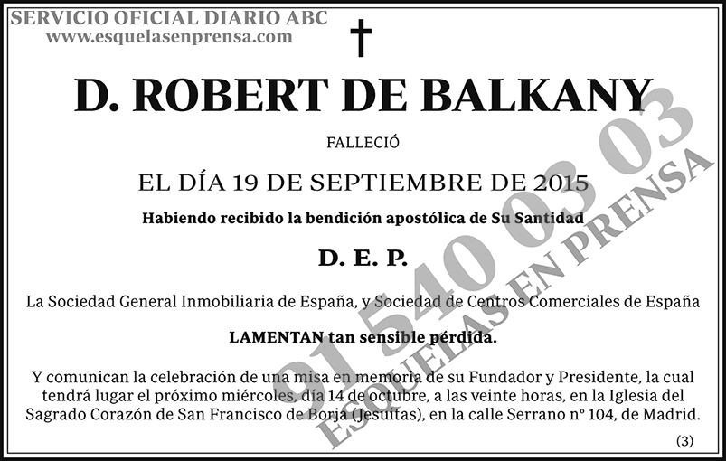 Robert de Balkany